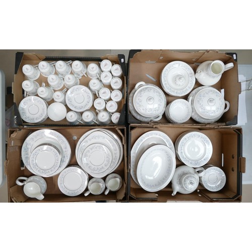 53 - A large collection of Royal Doulton Amersham tea and dinner ware to include 9 dinner plates, 9 small... 