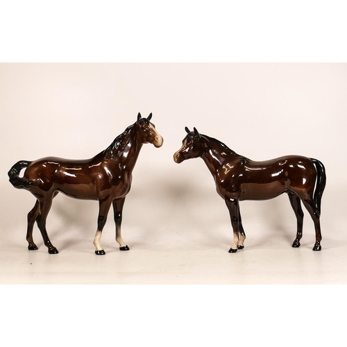 172 - Beswick Swish Tail Horse 1182 & Arab 1771(2)