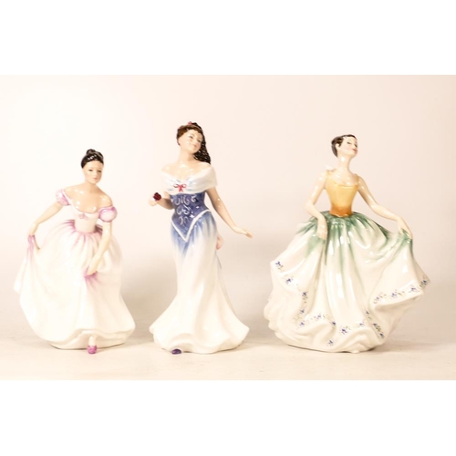 43 - Royal Doulton Lady Figures to include Danielle Hn3001, For You Hn3754 & Cynthia Hn2440 (3)