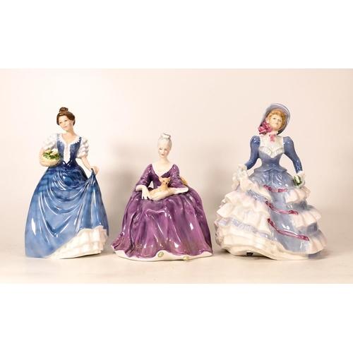 45 - Royal Doulton Lady Figures to include Helen Hn3601, Hanna Hn3655 & Charlotte Hn2421(3)