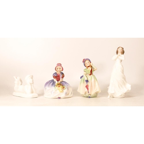 50 - Royal Doulton Lady Figures to include Monica Hn1467, Babie Hn1679 , Story Time Boy Hn4088 & Forget M... 