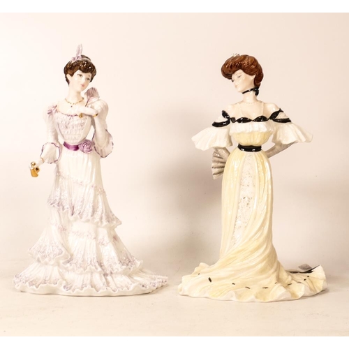 59 - Coalport Limited Edition Lady Figure Eugene & Alexandra at the Ball, both with certs(2)