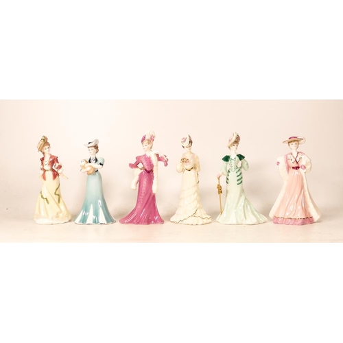 64 - A collection of small Coalport Lady Figures to include Lady Emma, Lady Emily, Lady Helena, Lady Beat... 