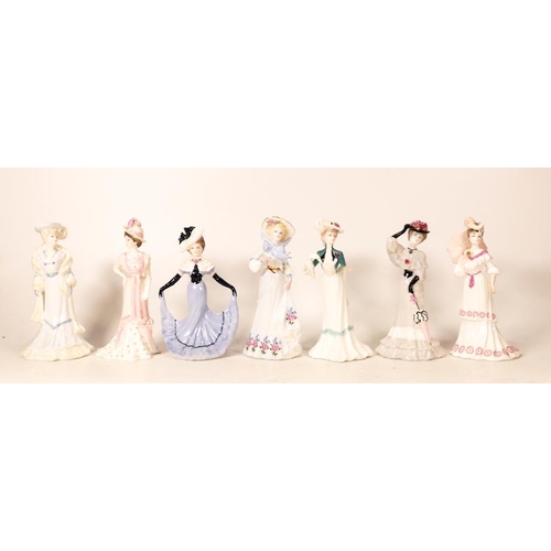 65 - A collection of small Coalport Lady Figures to include Lady Catherine, Lady Florence, Lady Sarah, La... 