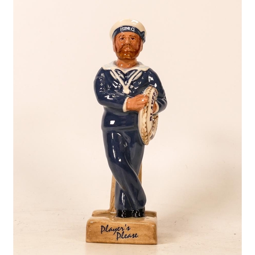 66 - Royal Doulton Advertising Figure Players Hero & matching Name Plaque, boxed (2)