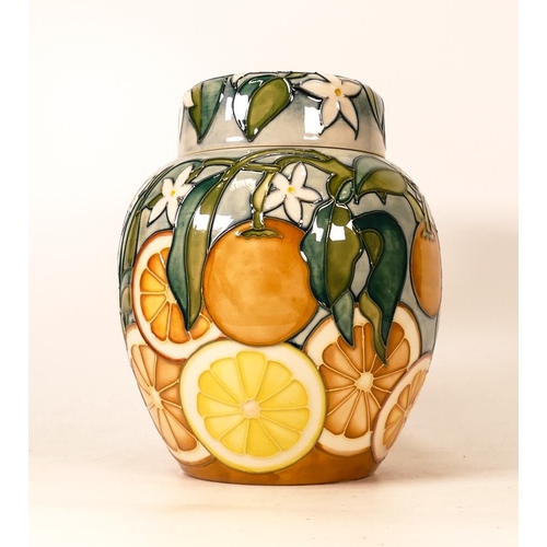 71 - Moorcroft Oranges & Lemon patterned Ginger Jar, dated 1998, height 19.5cm