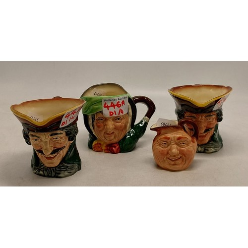 446A - A Mixed Collection of Royal Doulton Character Jugs to Include Two Small Dick Turpin Jugs, Small Sair... 