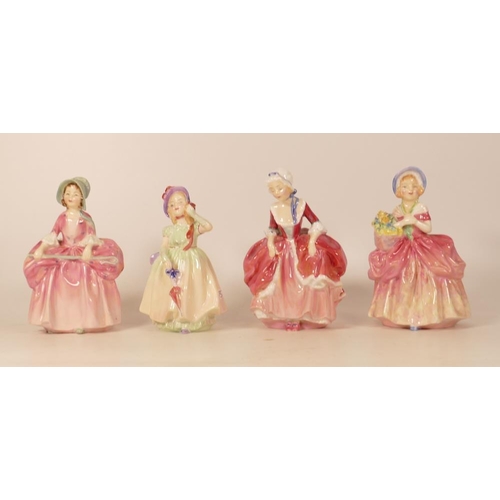 437 - Royal Doulton Small Lady Figures to include Bo Peep Hn1811, Cissie Hn1609, Goody Two Shoes Hn2037 & ... 