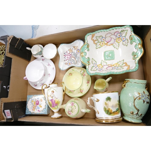 331 - A mixed collection of items to include Crown Devon floral items, Shelley Large Cup & Saucer, Minton ... 