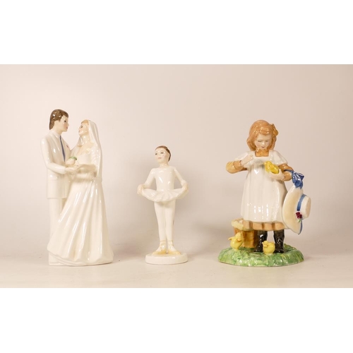 426 - Royal Doulton Figures to include Limited Edition Feeding Time Hn3373, Wedding Vows 2750 & Ballet Cla... 