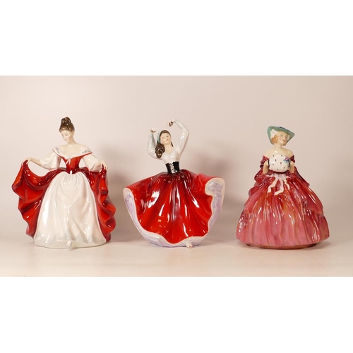 427 - Royal Doulton Lady Figures Genevieve Hn1962, Karen Hn2388 & Sara Hn2265(3)