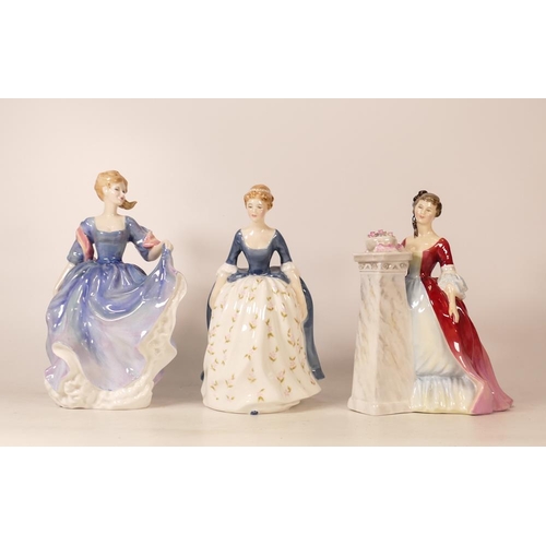 429 - Royal Doulton Lady Figures Elizabeth Hn2465, Alison Hn2336 & Rendezvous Hn2212(3)