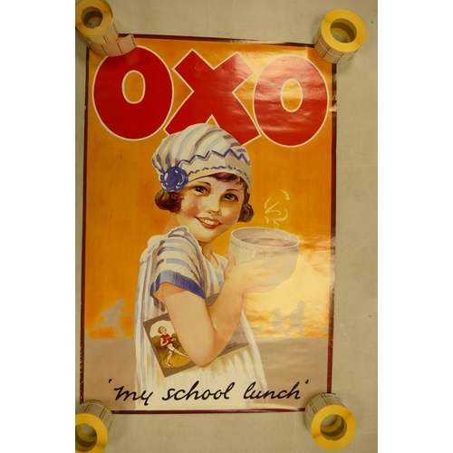 435 - A rolled collection of un framed OXO theme advertising prints