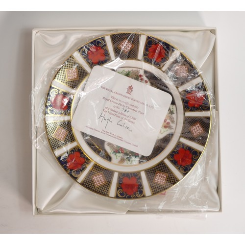 50E - Royal Crown Derby 1993 Imari Christmas plate, d.21cm, boxed with certificate.