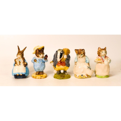 85 - Boxed Royal Albert Beatrix Potter figures to include Ribby & The Patty Pan, Mrs Rabbit & Bunnies, Mr... 