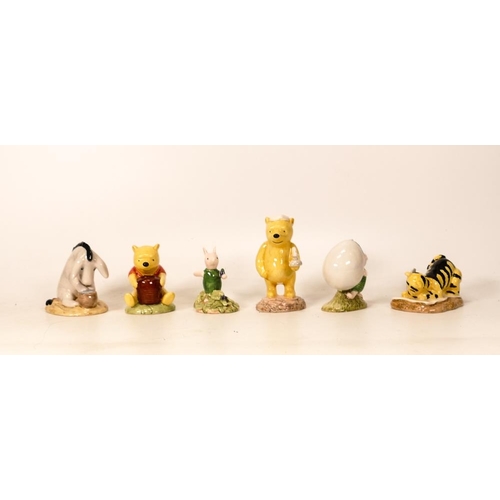 94 - Royal Doulton Winnie The Pooh figures to include Pooh & the Honey Pot Wp1, Eeyore Birthday Wp14, Pig... 