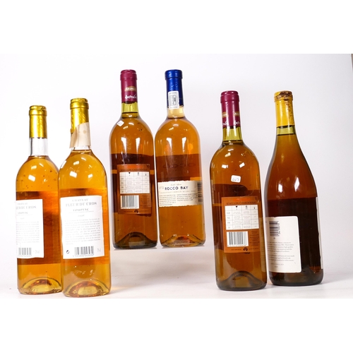 7 - A collection of vintage Wines to include  Rocco Bay Chardonnay, 1996 Loupiac Chateau Fleur De Cros, ... 