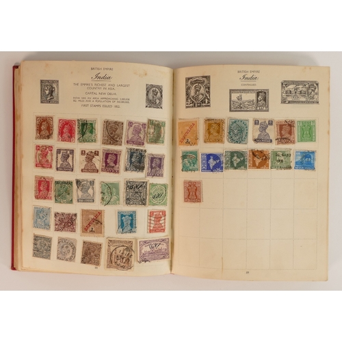 257 - A Royal Mail Stamp album containing many vintage stamps of the world countries.