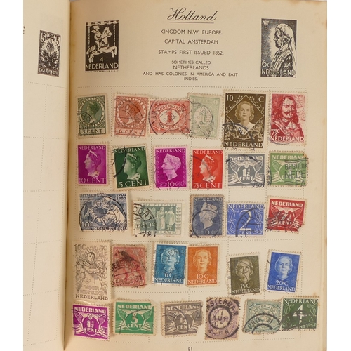 257 - A Royal Mail Stamp album containing many vintage stamps of the world countries.