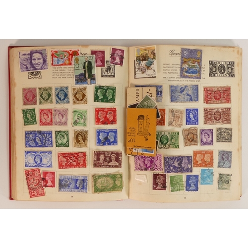 257 - A Royal Mail Stamp album containing many vintage stamps of the world countries.