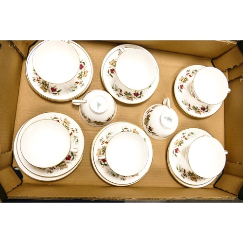 42 - A large collection of Royal Doulton Ardon Pattern tea & dinnerware to  include Trio's , Tureen, lidl... 