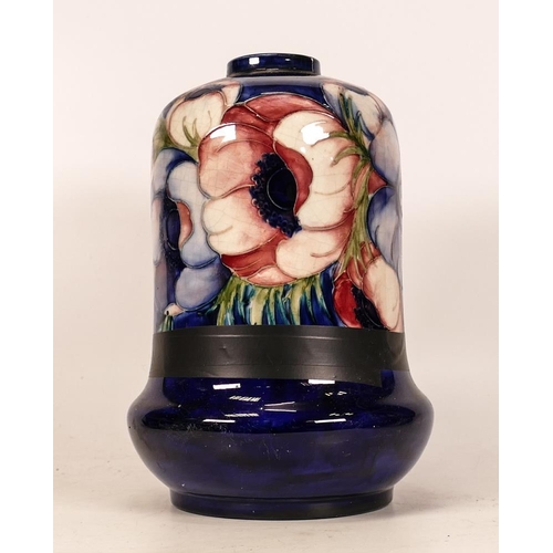 513 - Damaged Moorcroft Anemone Patterned Lamp Base ( broken in half )