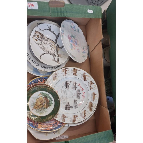 522 - A Mixed Collection of Decorative Wall Plates to Include Aynsley, Royal Doulton, Horse Themed Plates,... 