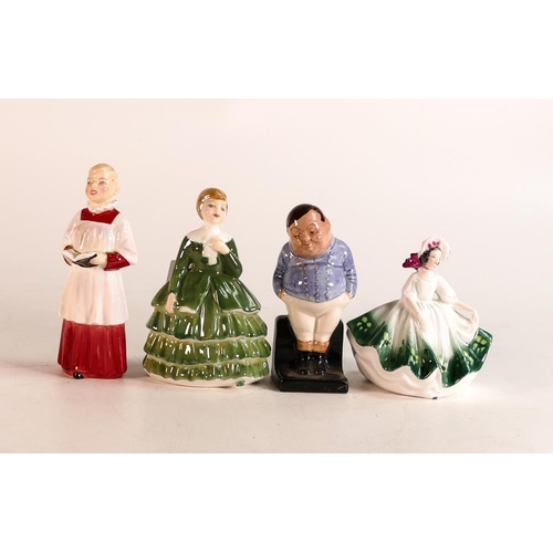 51 - Royal Doulton Figures to include Fat Boy, Sunday Best HN3218, Choir Boy Hn2141 & Belle Hn2340(4)