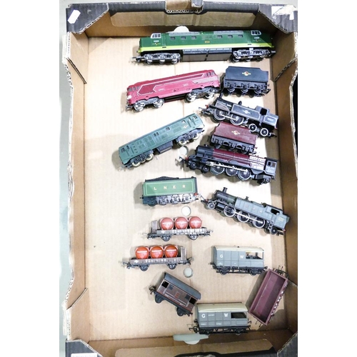 533M - A Collection of Playworn Locomotives and Wagons to include Lima British Railways MELD D9003, Jouef 6... 