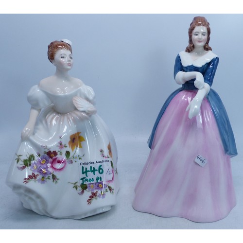 446 - Royal Doulton Lady Figures Marilyn HN3002 & Maxine HN3199 (2)