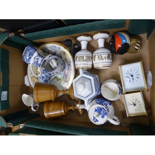 139 - A Mixed Collection of Items to Include Sadler Tea Service, Decorative Wall Plates, Mantle Clocks, Wo... 