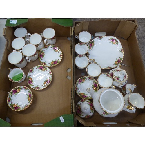 141 - A Collection of Royal Albert Old Country Roses to Include Teapot, Bell, 6 Trios, Lidded Sugar Pot, M... 