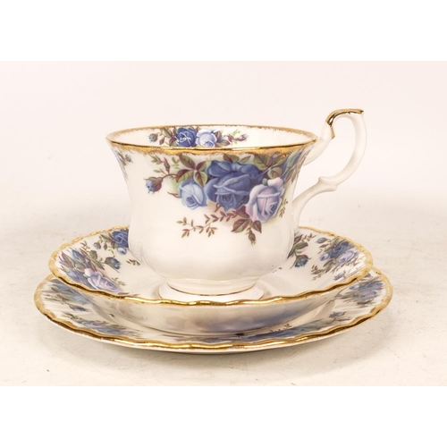 126 - Royal Albert Moonlit Rose Trio, seconds