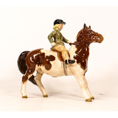 353 - Beswick girl on Skewbald pony 1499