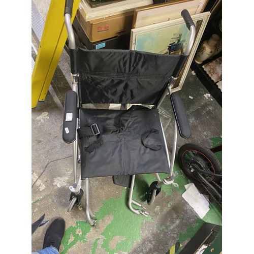 686 - Enigma foldaway aluminium wheelchair in good condition