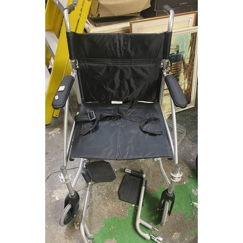 686 - Enigma foldaway aluminium wheelchair in good condition