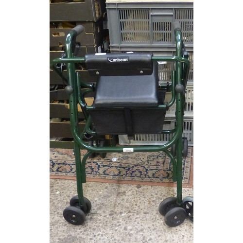 685 - Uniscan mobility walking freeway rollator.