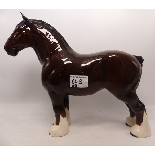 645 - Beswick large figure of Shire Horse