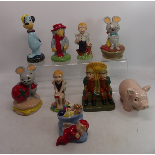 405 - A collection of Wade figures to include Orinoco, Pixie and Dixie, Bill and Ben & little weed, Huckle... 