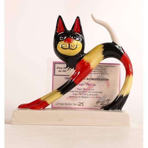 6 - Lorna Bailey Regis the Cat limited edition 25/50 (with cert) dated July 2008