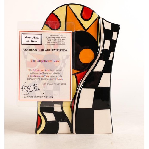 8 - Lorna Bailey The Slipsteam vase, limited edition 5/40, dated February 2006 (with cert)