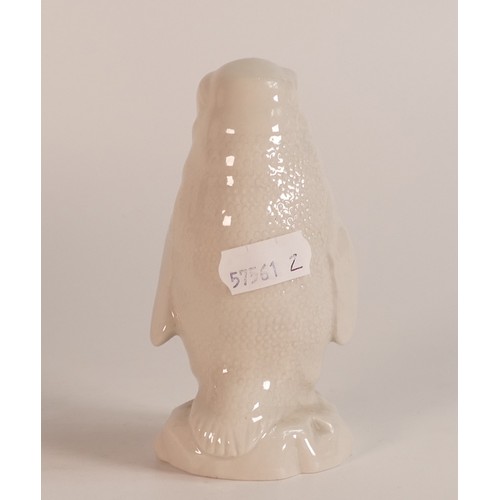 18 - Wade white glaze penguin, unmarked to base. Height 11cm.  This was removed from the archives of the ... 