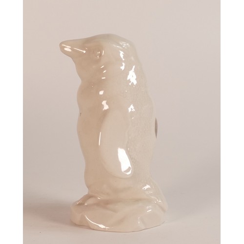 18 - Wade white glaze penguin, unmarked to base. Height 11cm.  This was removed from the archives of the ... 