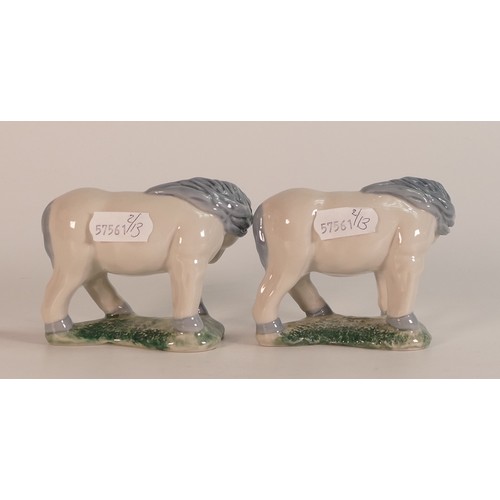 29 - Two Wade Shetland pony figures, one marked F1, initials to base and dated 24/11/04. Height 7cm. This... 