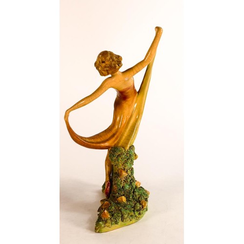 33 - Wade Cellulose painted lady figure Springtime. 23.5cm high.