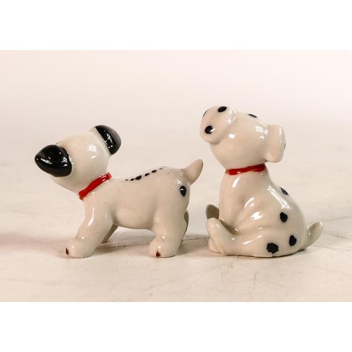 55 - Wade Whimsies from the Disney Collection 101 Dalmatians Rolly and Lucky - Rolly small chip to nose, ... 