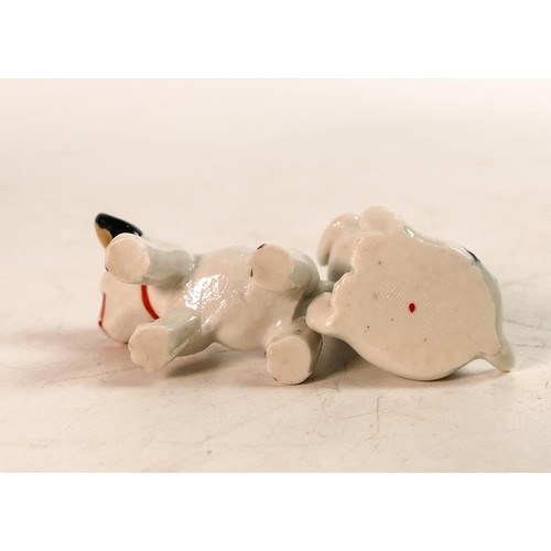 55 - Wade Whimsies from the Disney Collection 101 Dalmatians Rolly and Lucky - Rolly small chip to nose, ... 