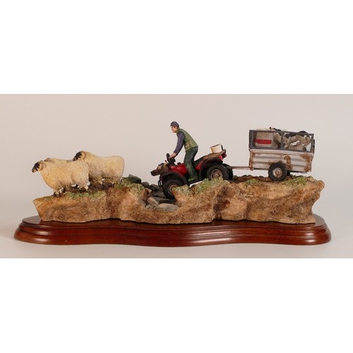 76 - Border Fine Arts sculpture, 'All in a Days Work', by Kirsty Armstrong, limited edition with cert, le... 