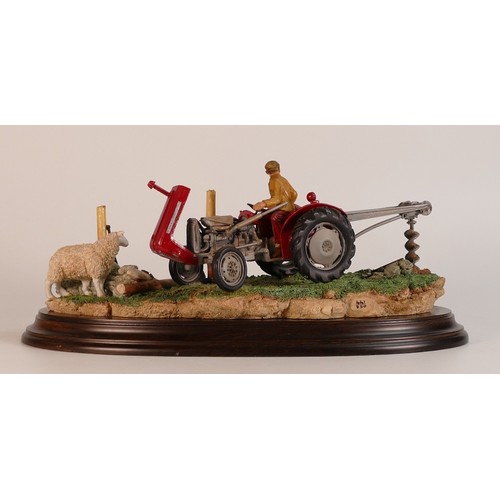 77 - Country Artists Tractor Models 'Securing the Field', by Keith Sherwin, limited edition, length of ba... 