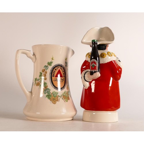 82 - Beswick Worthington advertising Toby jug & Minton Bass advertising water jug (2)